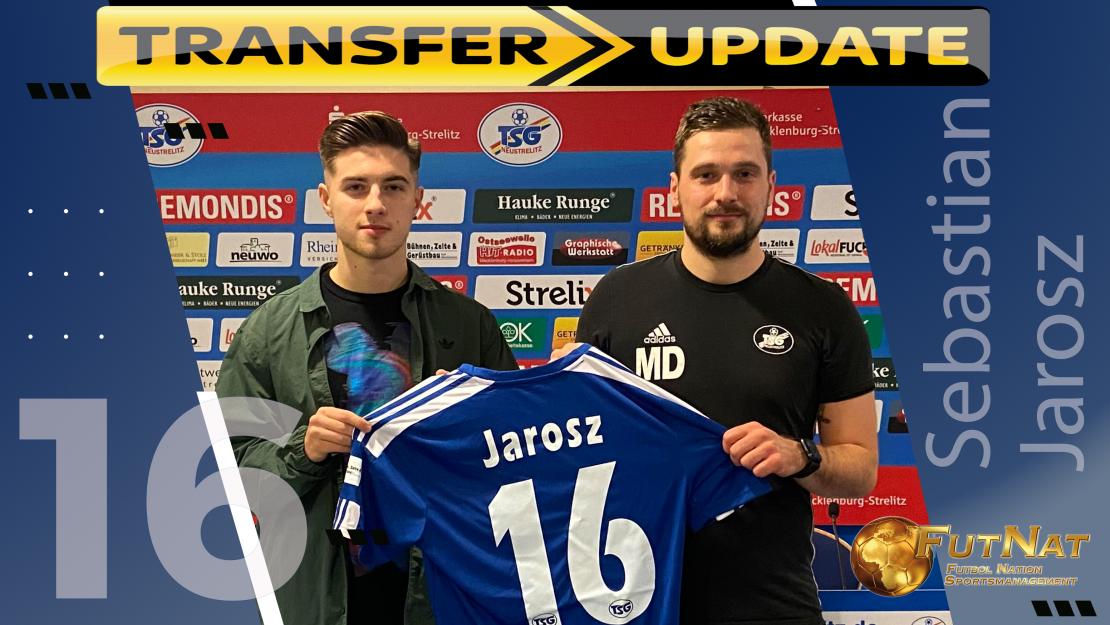 S.Jarosz vert&auml;rkt die TSG Neustrelitz