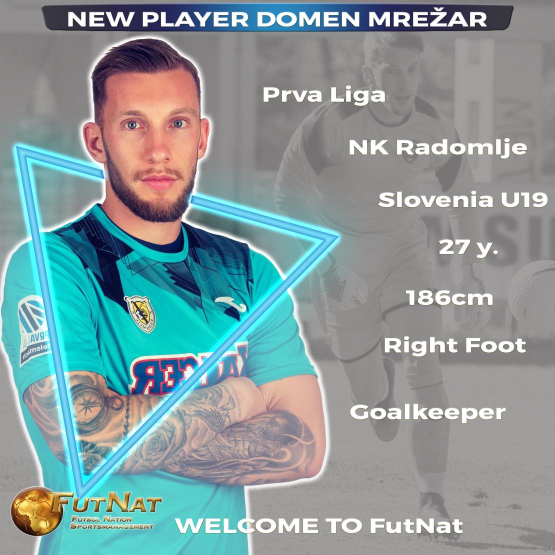 Domen Mrežar - Neuer Spieler bei FutNat