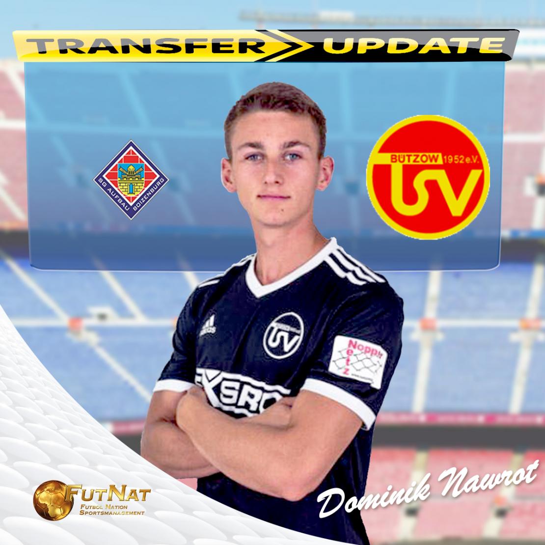 Dominik Nawrot transfer to TSV B&uuml;tzow