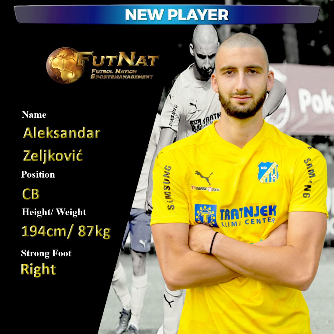 ALEKSANDAR ZELJKOVIĆ VERST&Auml;RKT UNSERE AGENTUR